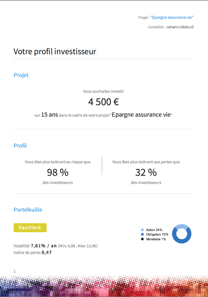 Votre profil d'investisseur